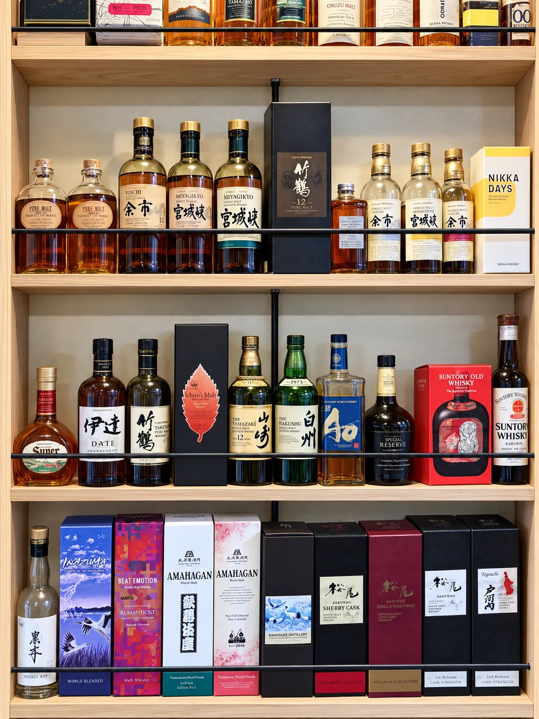 天花の酒棚